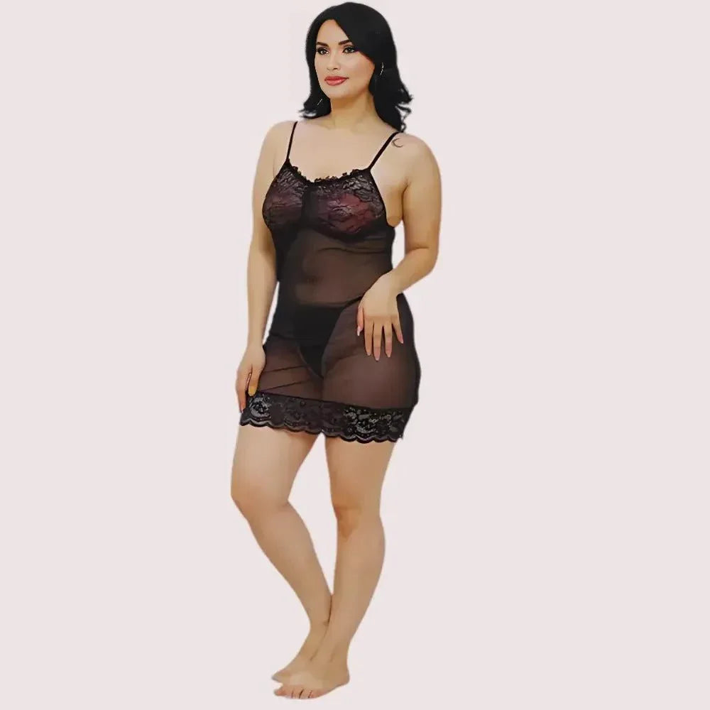 Sheer Babydoll Slip Dress for Women Veloura Intimate