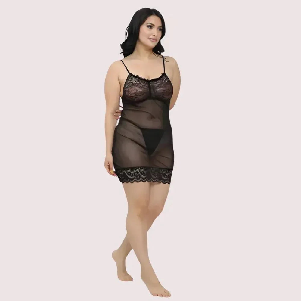 Sheer Babydoll Slip Dress for Women Veloura Intimate