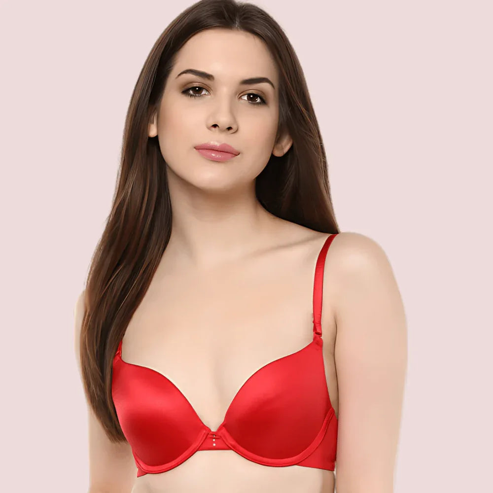 Smooth Sexy Hot Red Bridal Bra (Pk Of 2) Veloura Intimate