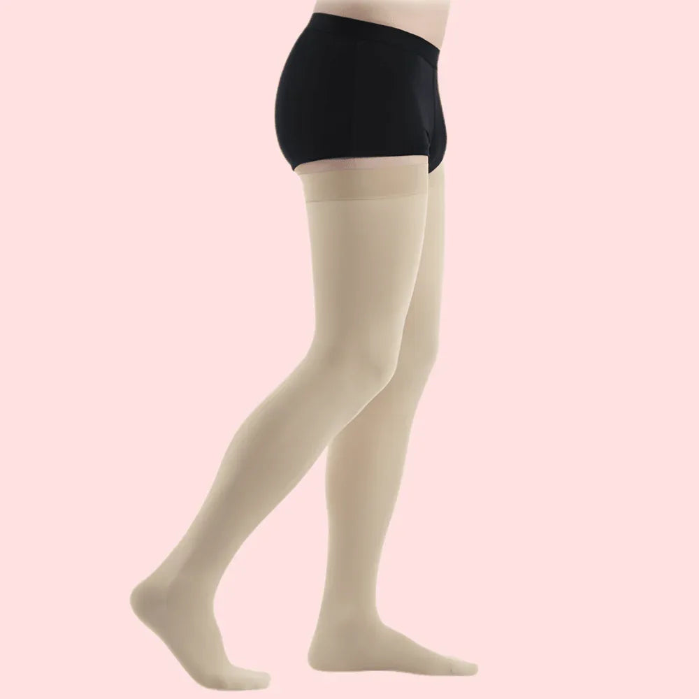 SoftSheer Thigh-High Stockings Duo (White + Nude) – Pack of 2 Veloura Intimate