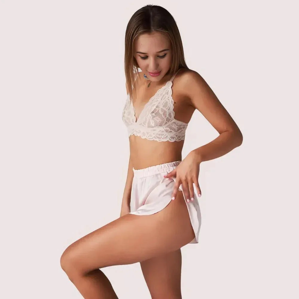 Timeless Pure Silk Bra Set for Women Veloura Intimate