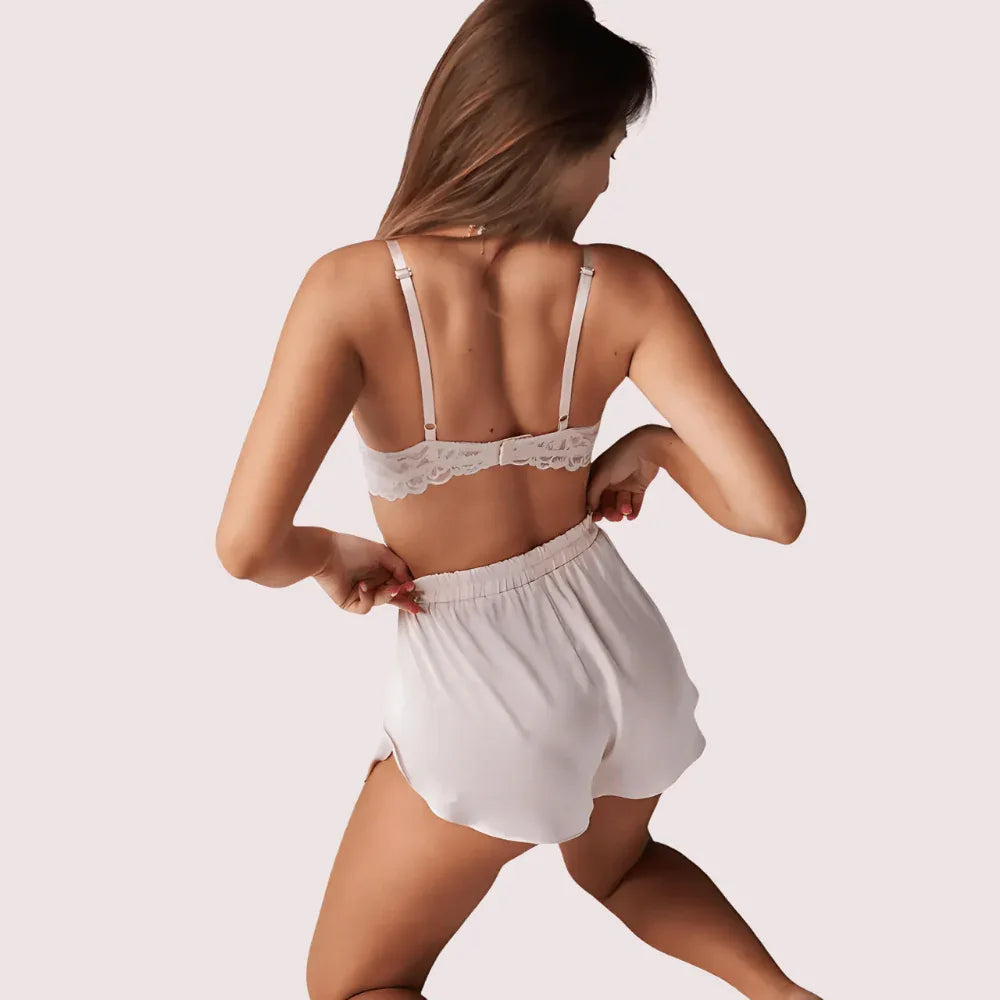Timeless Pure Silk Bra Set for Women Veloura Intimate