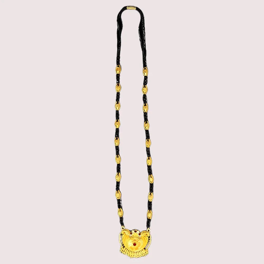 Traditional Golden Pahadi Mangalsutra for Women Veloura Intimate