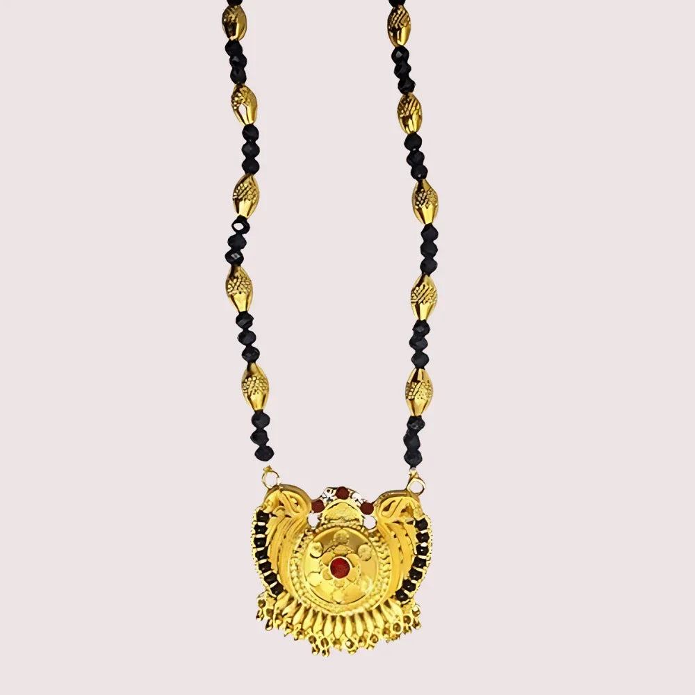 Traditional Golden Pahadi Mangalsutra for Women Veloura Intimate