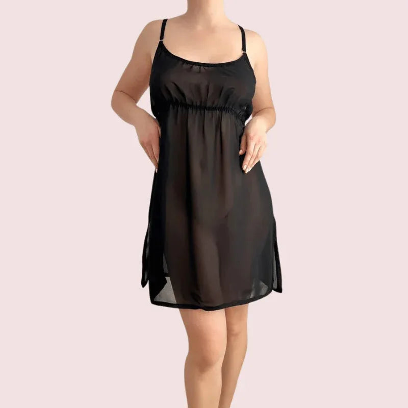 Transparent Babydoll Nightwear for Plus Size Ladies Veloura Intimate