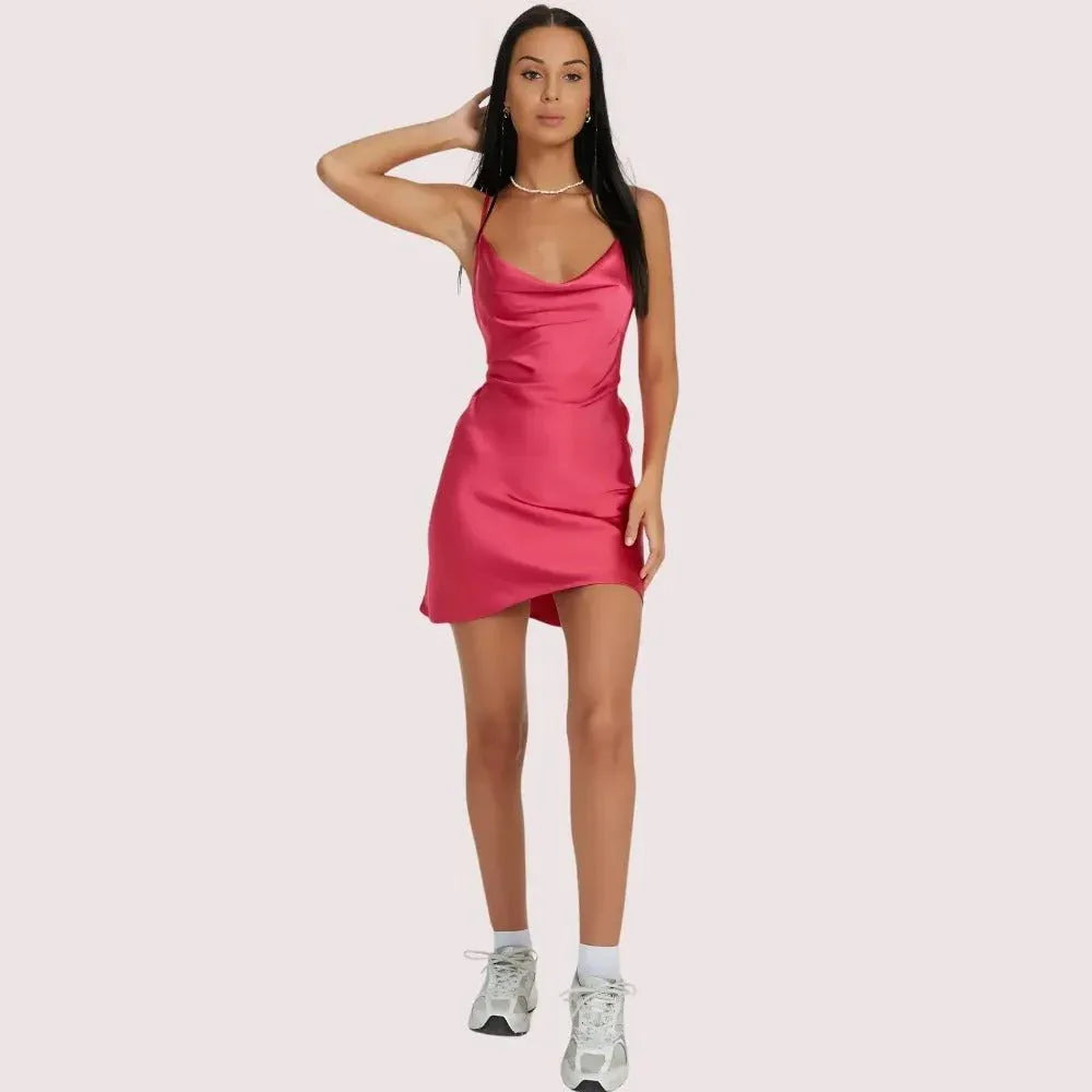Twilight Elegance Satin Party Dress Veloura Intimate