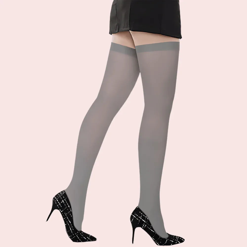 Ultra-Sheer Fashion Stockings – Pack of 2 (Nude &amp; Grey Shades) Veloura Intimate