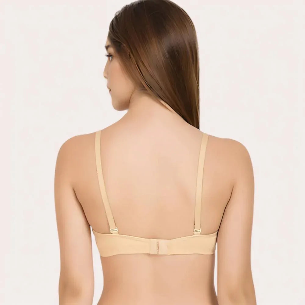 Vanilla Veil – Summer-Ready Beige Cotton Bra Veloura Intimate