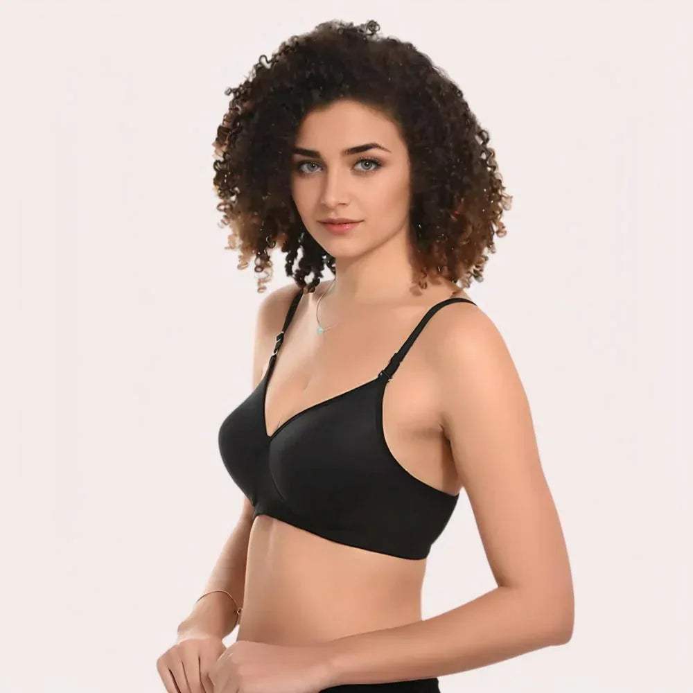Velvet Touch – Black Lightly Padded Bra Veloura Intimate