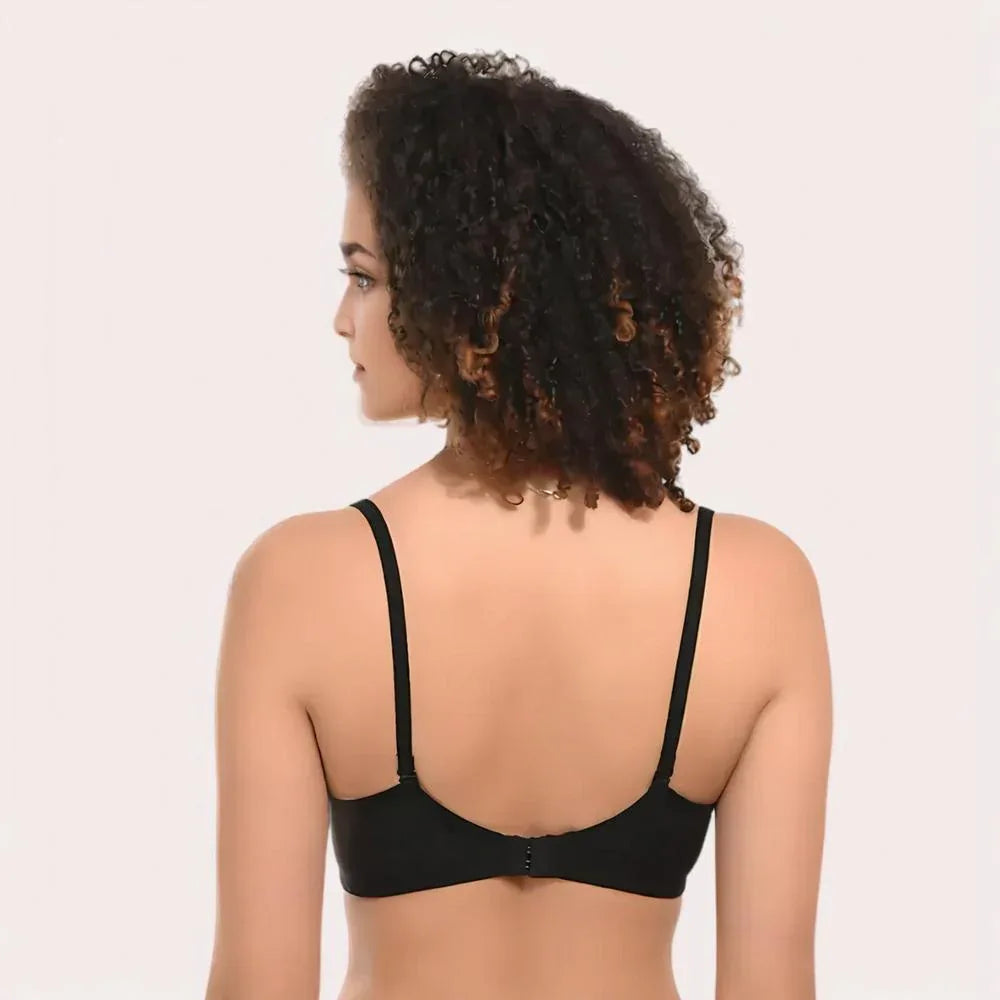 Velvet Touch – Black Lightly Padded Bra Veloura Intimate