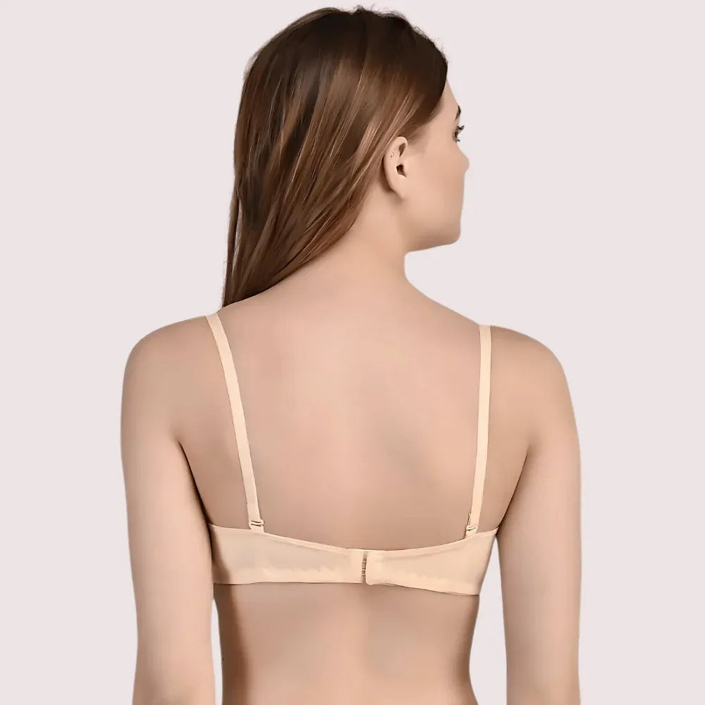 Women Beige Full Coverage Lightly Padded Bra Veloura Intimate