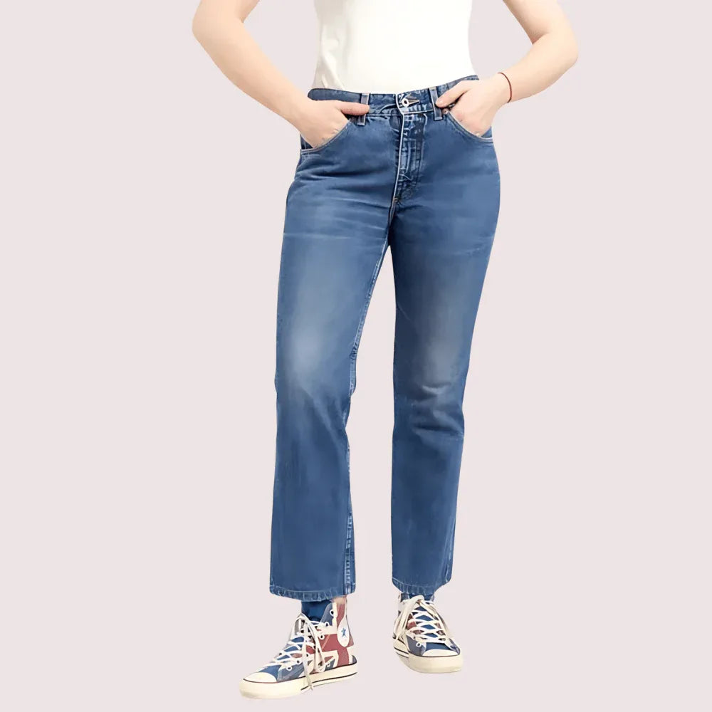 Women's 90s Blue Denim Straight Leg Jeans Veloura Intimate