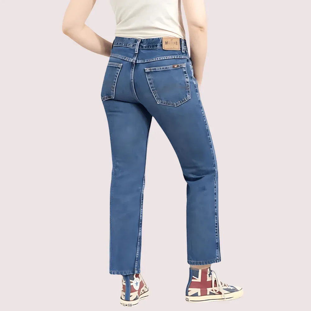 Women's 90s Blue Denim Straight Leg Jeans Veloura Intimate