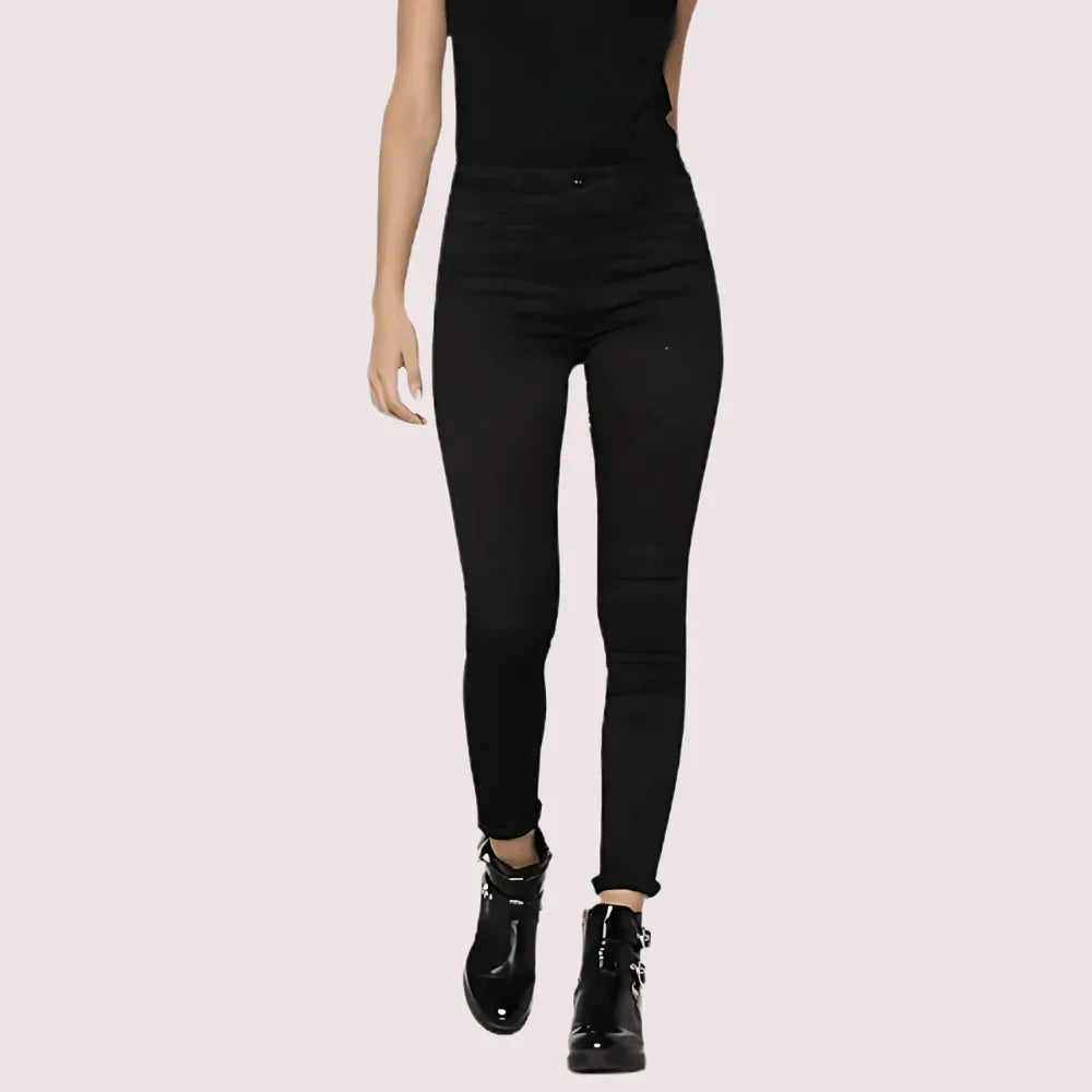 Women's Classic High Waist Royal Black Skinny Jeans Veloura Intimate