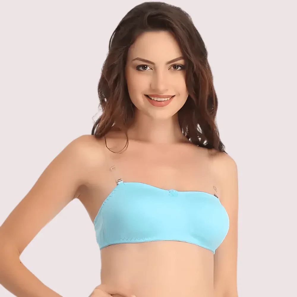 Women's Comfy Wirefree Micro Touch Stretch Tube Bra Veloura Intimate