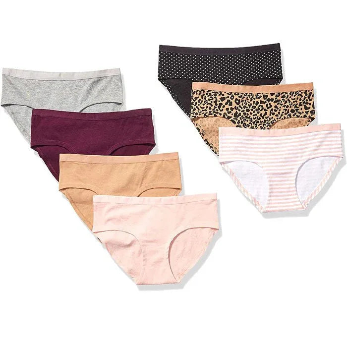 Women's Cool Hipsters Panties Lot Of 7 Veloura Intimate