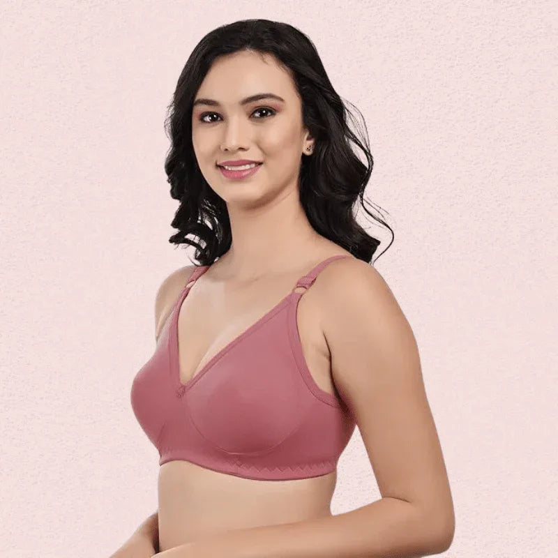 Women’s Cotton Non-Padded Wire-Free Bra Pack of 3 Veloura Intimate