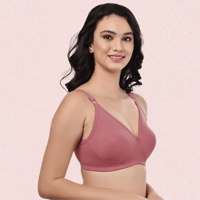 Women’s Cotton Non-Padded Wire-Free Bra Pack of 3 Veloura Intimate