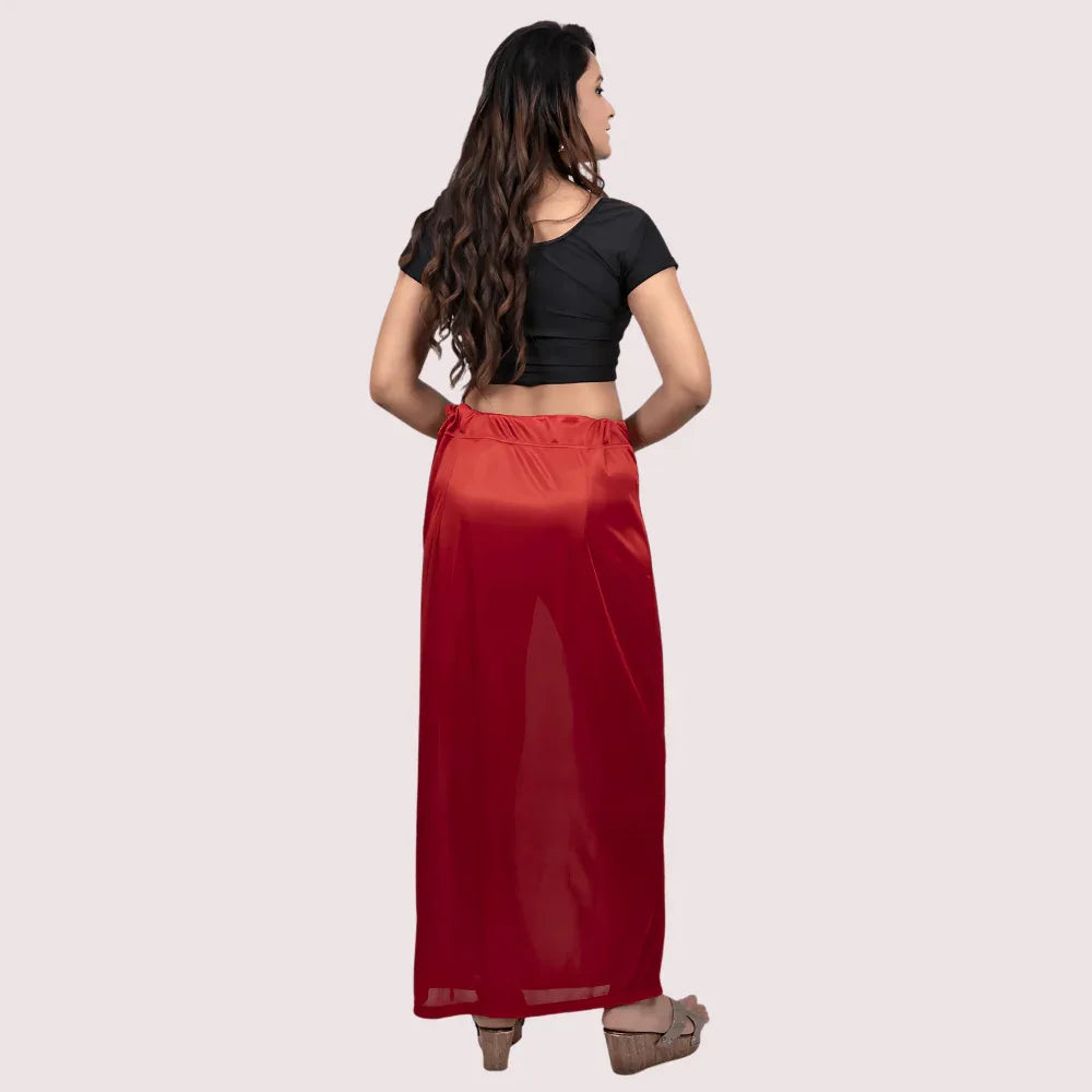 Women's Glimmering silk Stretchable Underskirt for Sarees Veloura Intimate