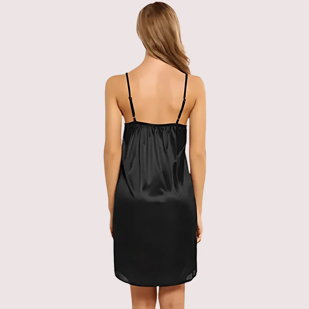 Women's Knee-Length Satin Nightdress Veloura Intimate