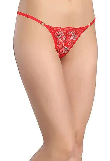 Women's Lace G-String Set - Pack of 4 Veloura Intimate
