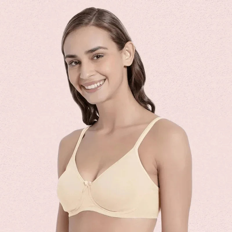 Women’s Soft Cotton Non-Wired Bra (Pack of 2) Veloura Intimate