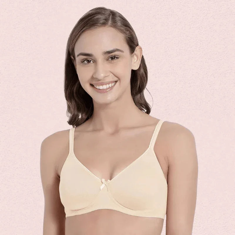 Women’s Soft Cotton Non-Wired Bra (Pack of 2) Veloura Intimate