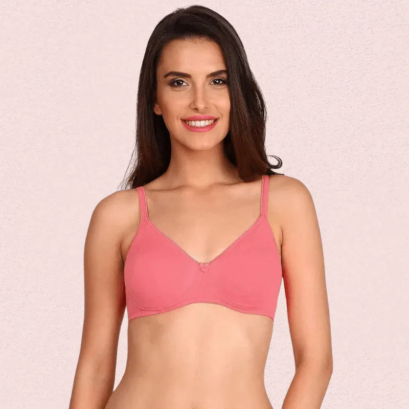 Women’s Soft Cotton Non-Wired Bra (Pack of 2) Veloura Intimate