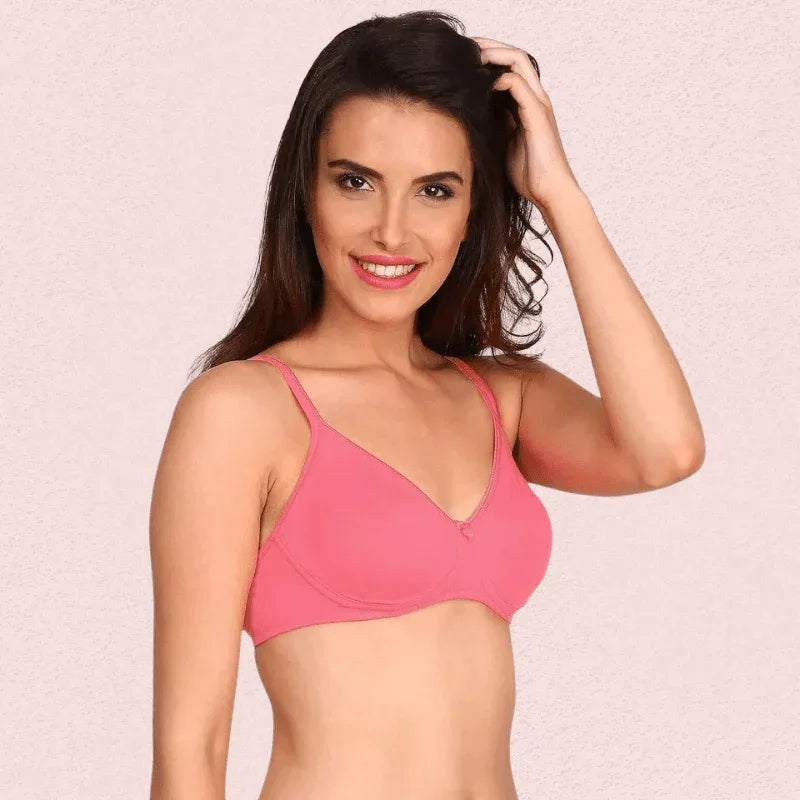Women’s Soft Cotton Non-Wired Bra (Pack of 2) Veloura Intimate