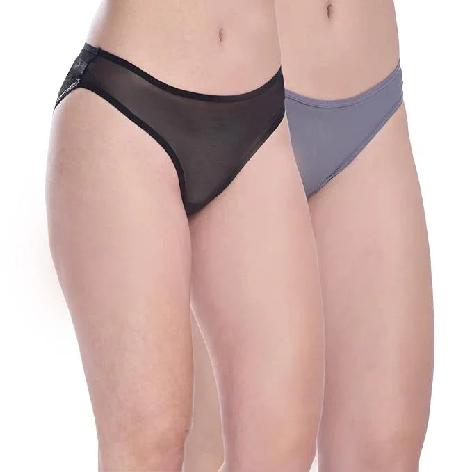 Women's Transparent Lace Bikini Set - Pack of 2 Veloura Intimate
