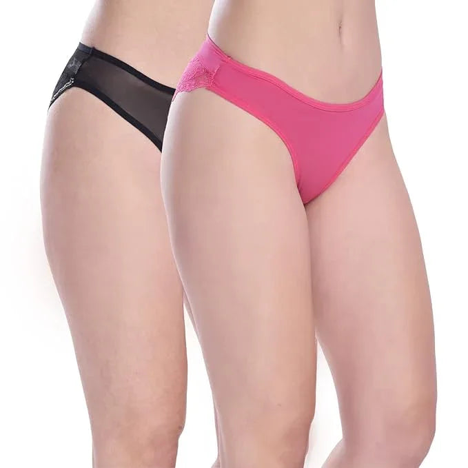 Women's Transparent Lace Bikini Set - Pack of 2 Veloura Intimate