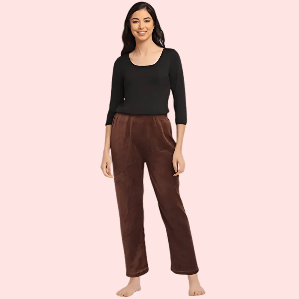 Womens Winter Cozy Warm Soft Fleece Pajama Pack of 2 Veloura Intimate